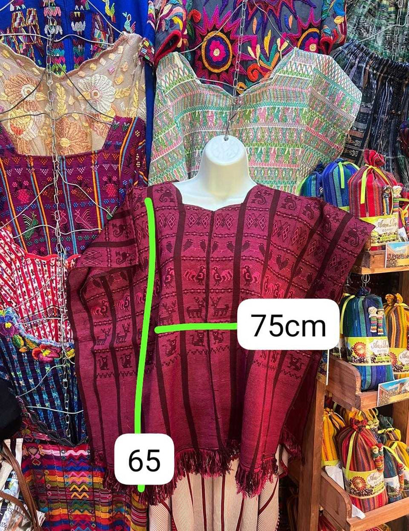 Ruby red San Lucas Toliman huipil #5-241