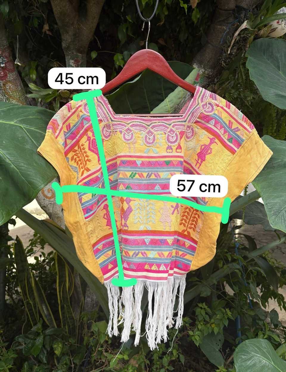 Yellow and Pink Nebaj Huipil #6-196