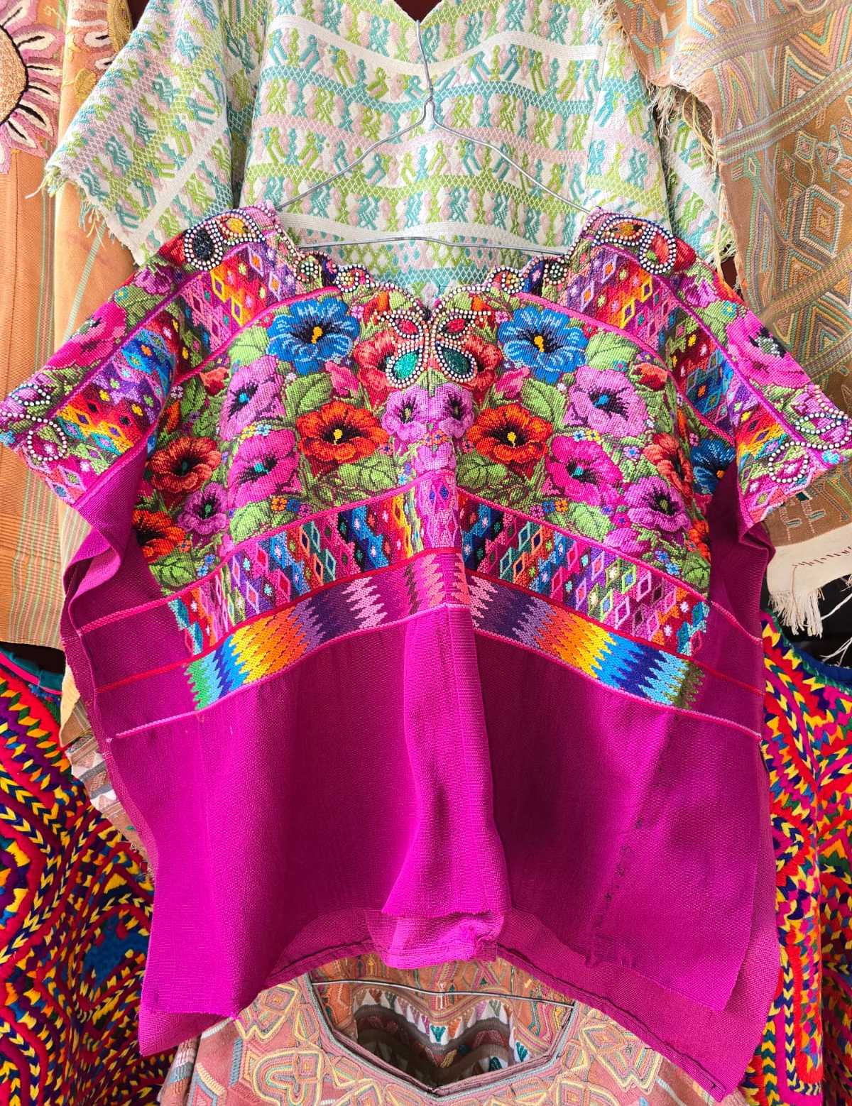 Bright Fuchsia Comalapa Huipil #6-251