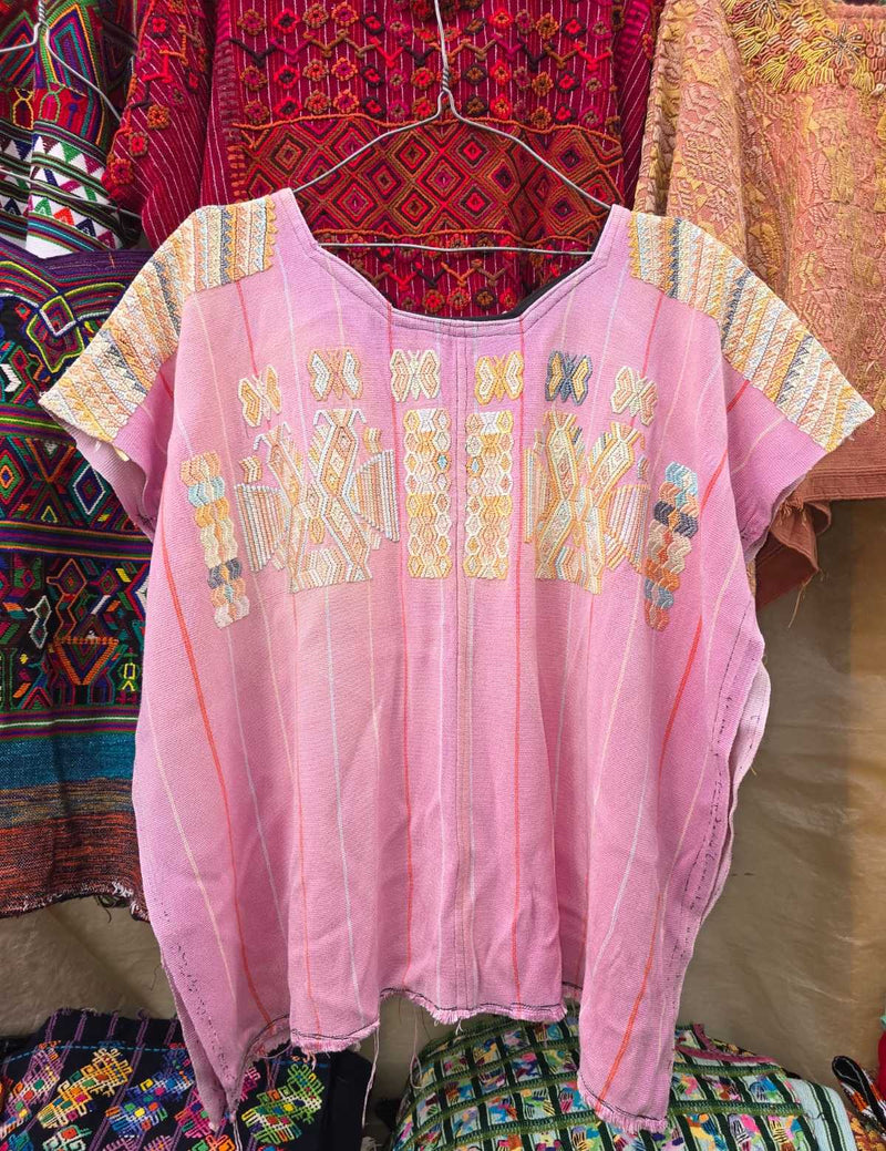 Lolly pink Chajul huipil #6-156