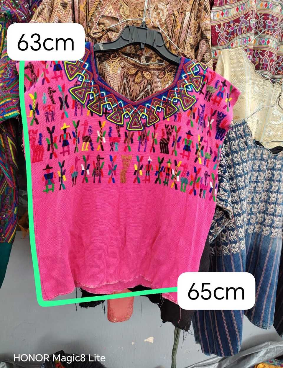 Hot pink Nebaj huipil #5-372