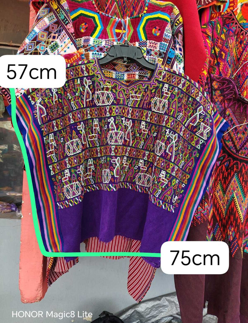Orange and Purple Nebaj Huipil #6-222