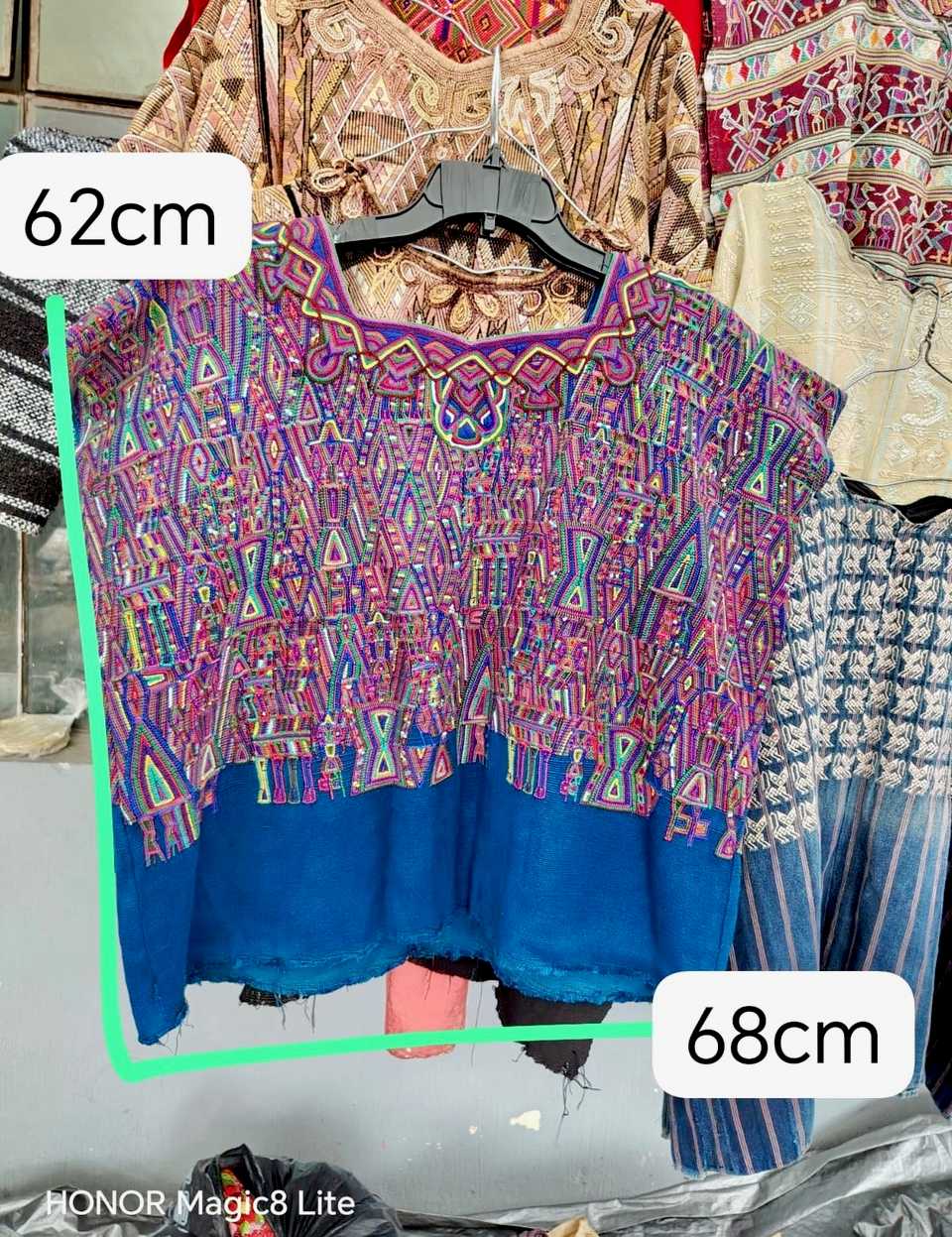 Blue and pink Nebaj huipil #5-363
