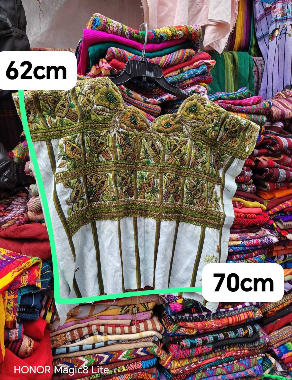 Avocado green Santiago huipil Santiago huipil #4-28