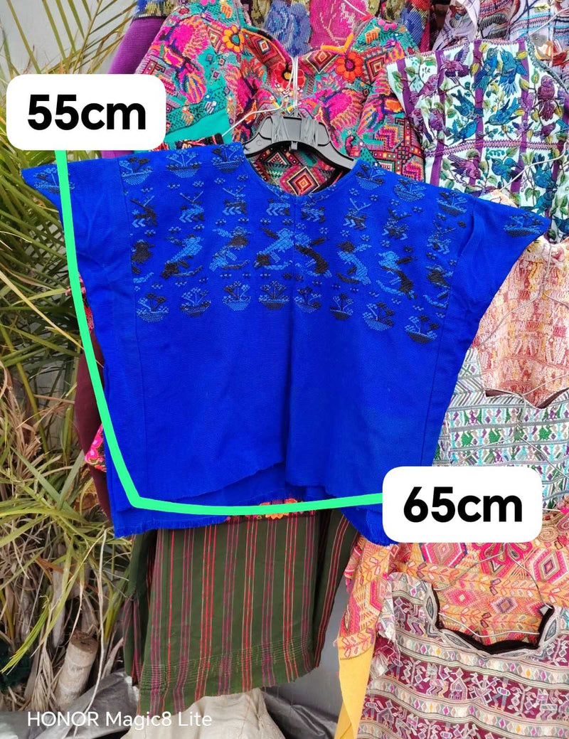 Flash dance blue San Lucas Toliman huipil #4-211