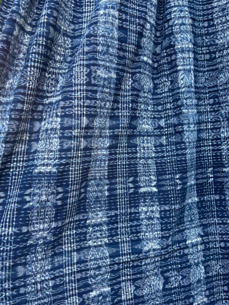 Blue and white ikat corte (reserved for Anne)