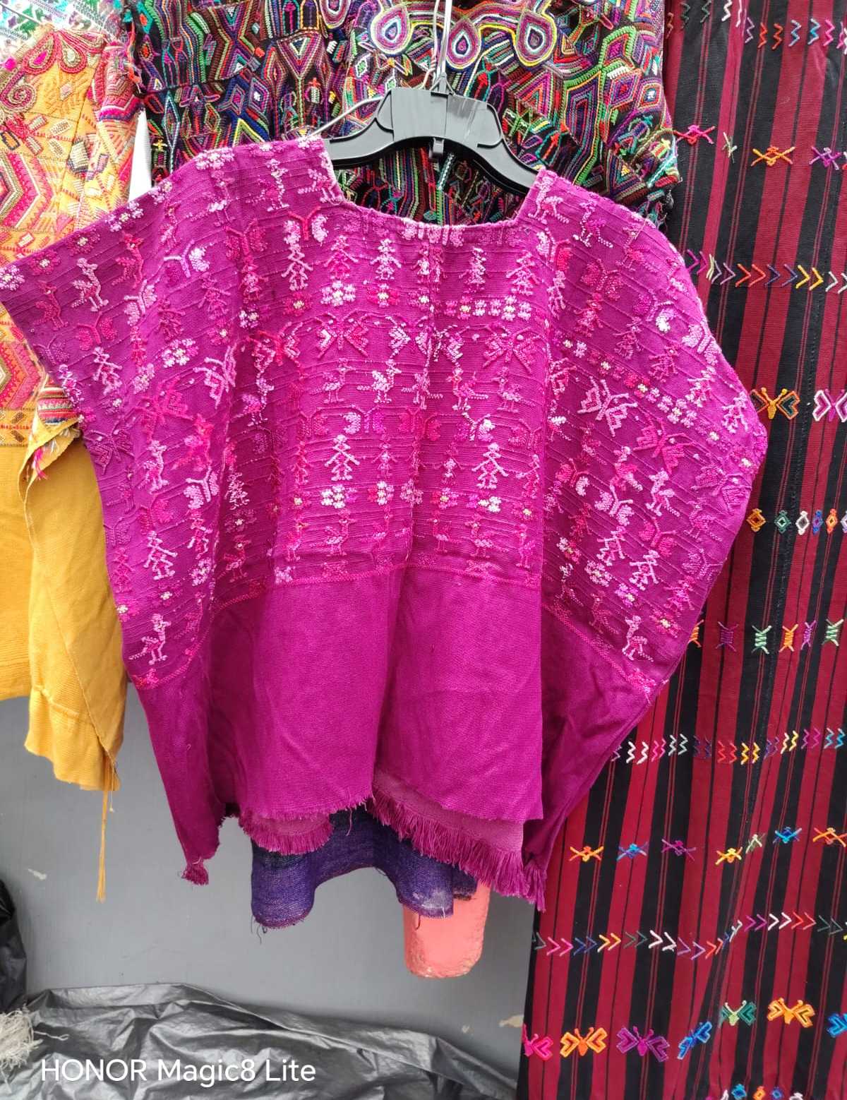 Fuchsia San Lucas Toliman huipil #4-228