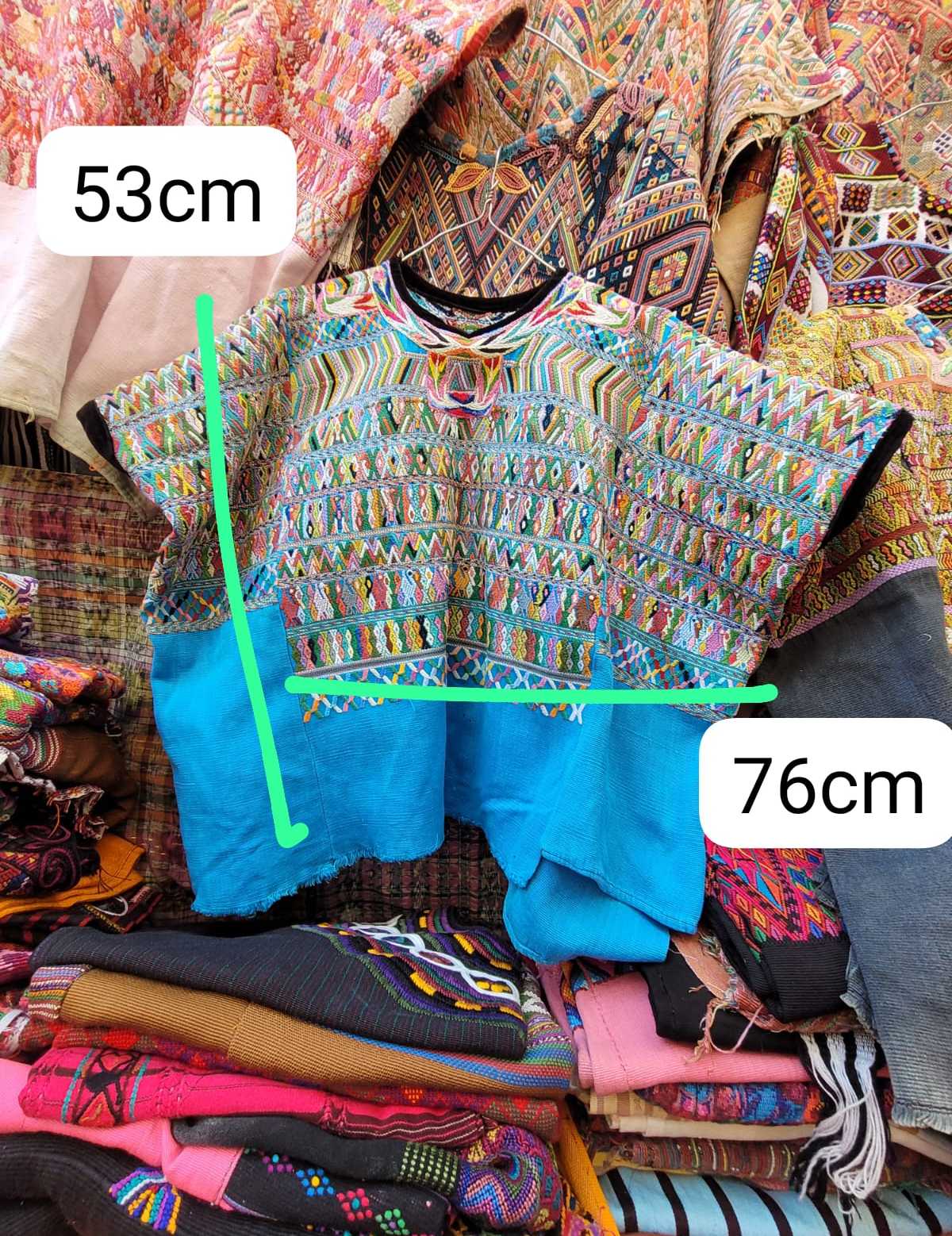 Blue San Juan Cotzal huipil #2-89