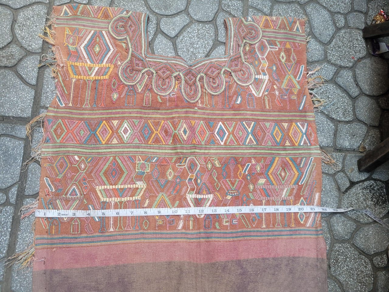 Pretty coral Nebaj huipil for Stacey