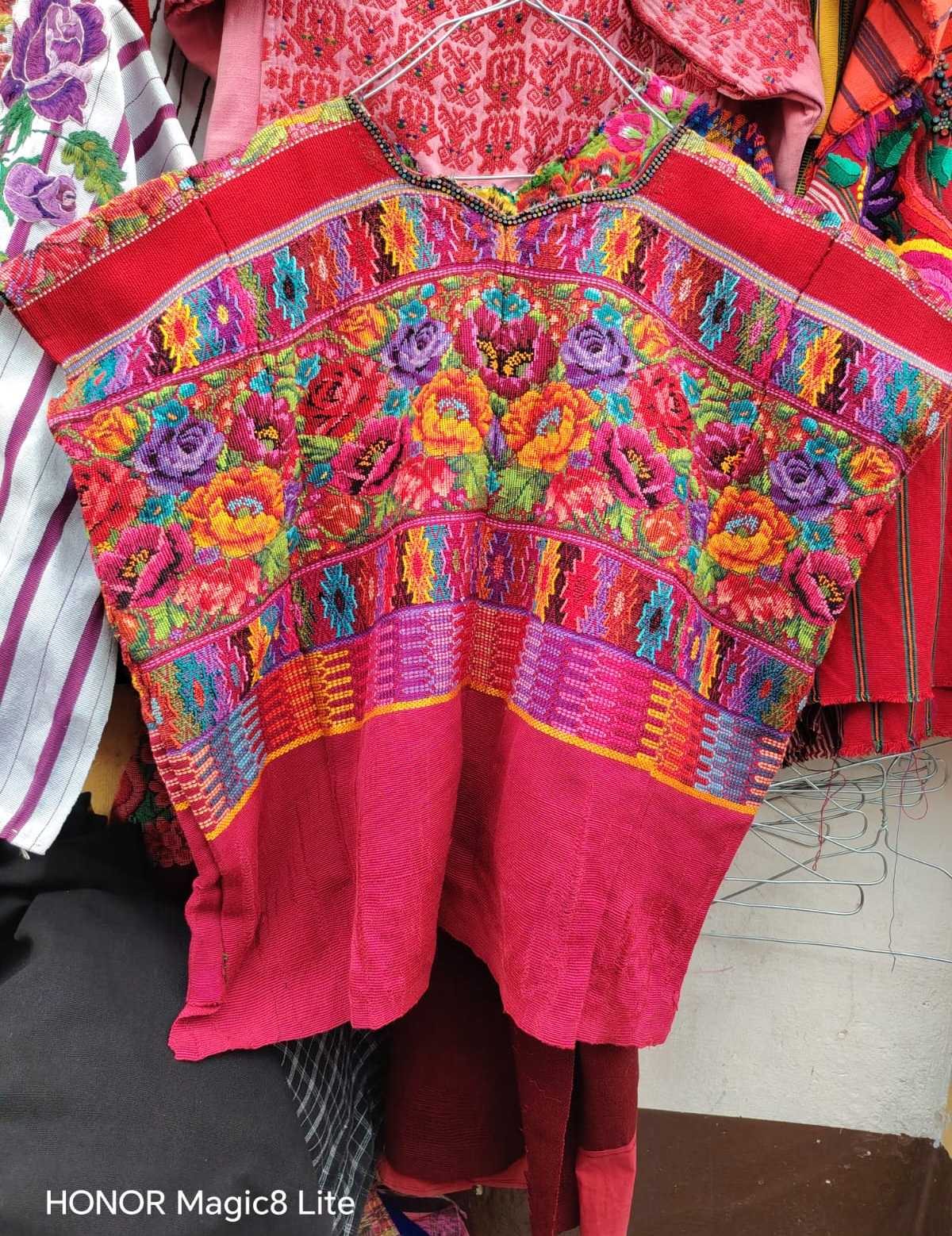 Red Floral Comalapa Huipil #6-344