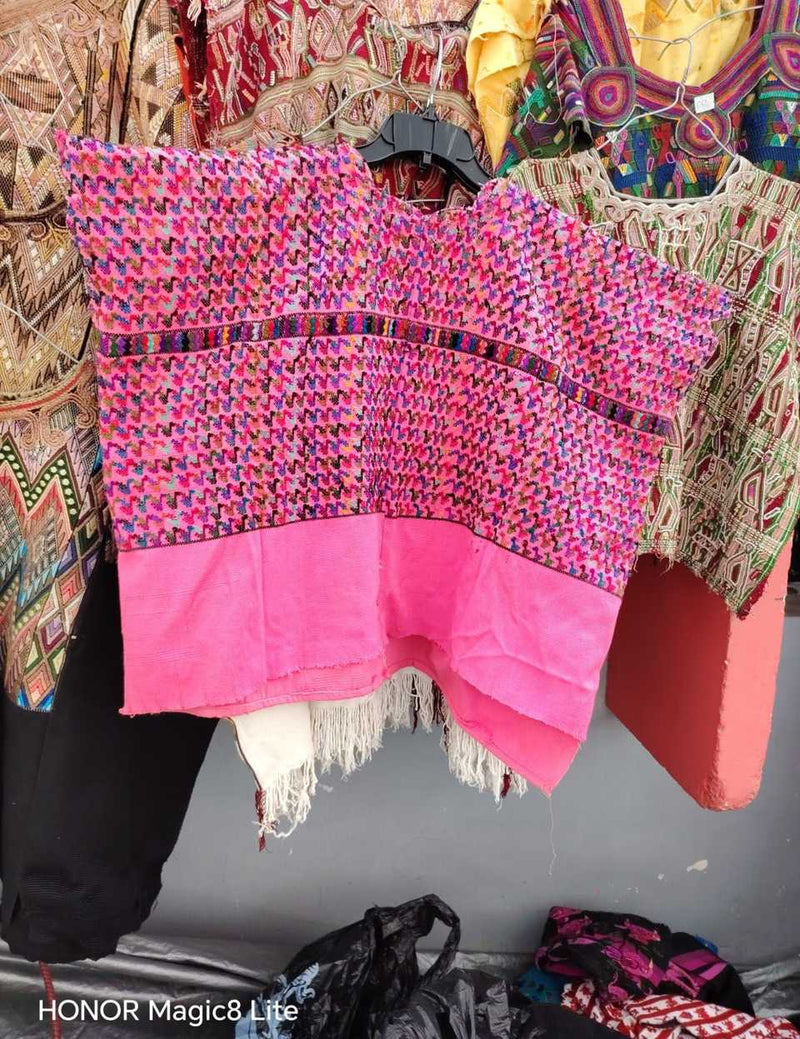 Candy pink San Lucas huipil #5-34