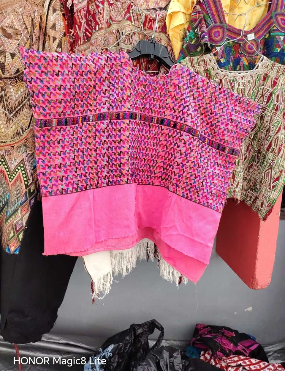 Candy pink San Lucas huipil #5-34