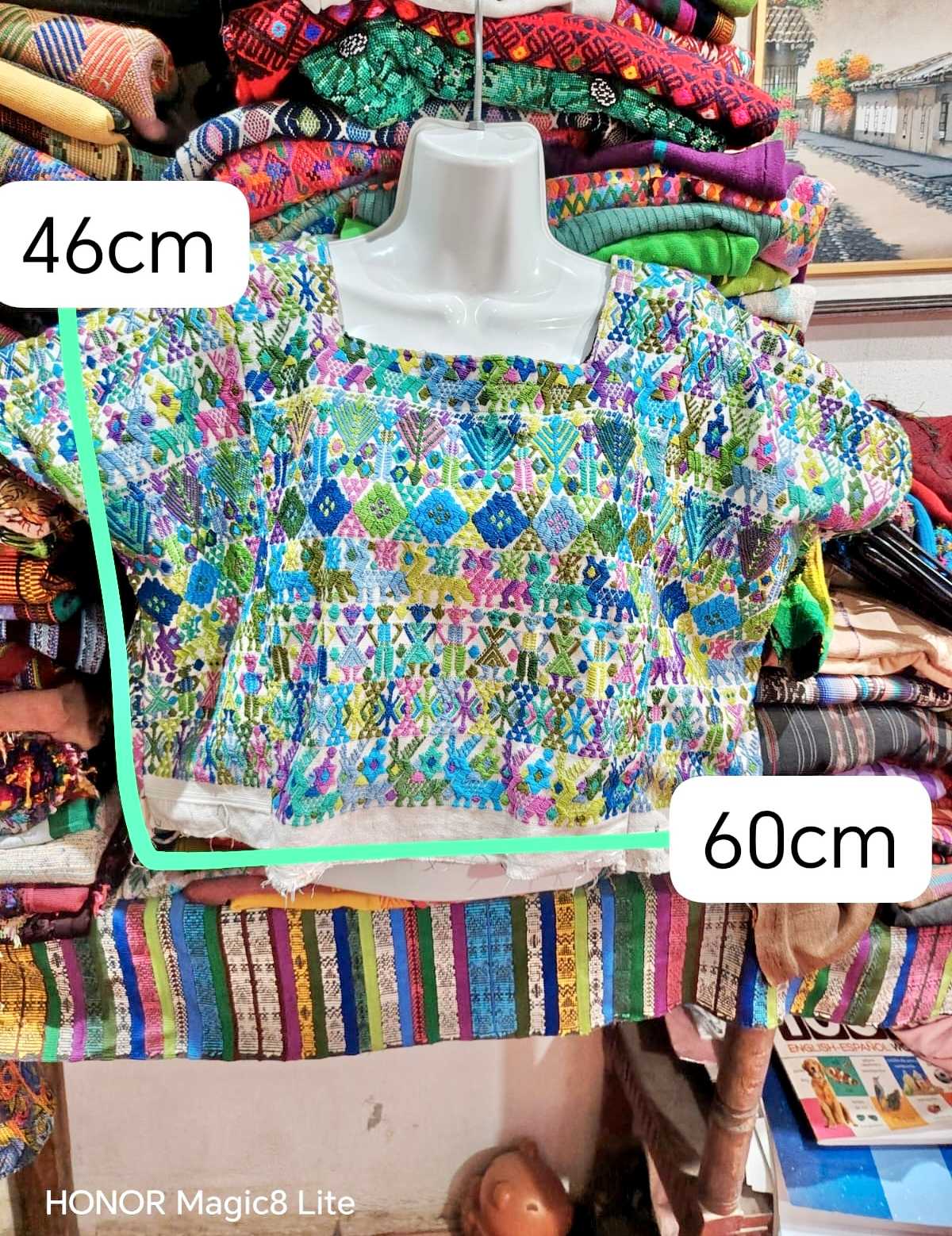 Tropical Coloured Coban Huipil #6-361