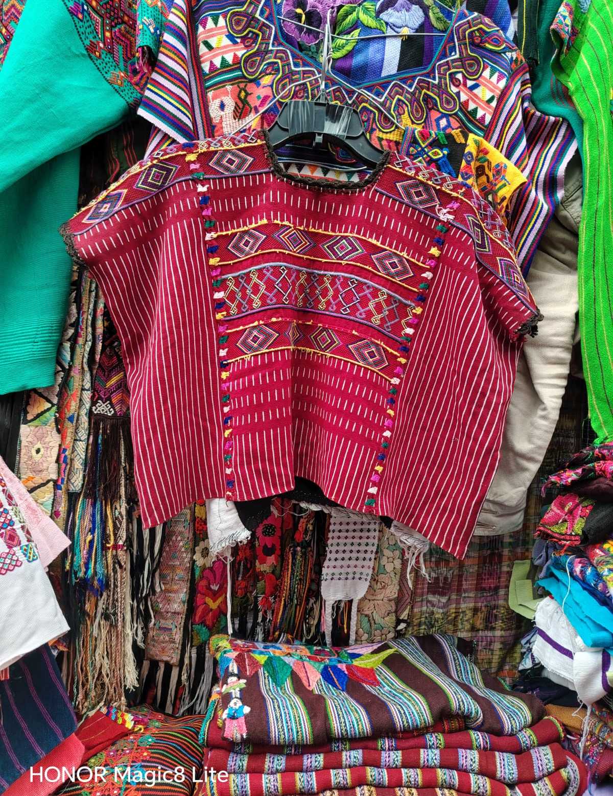 Burgundy Colotenango huipil #4-121