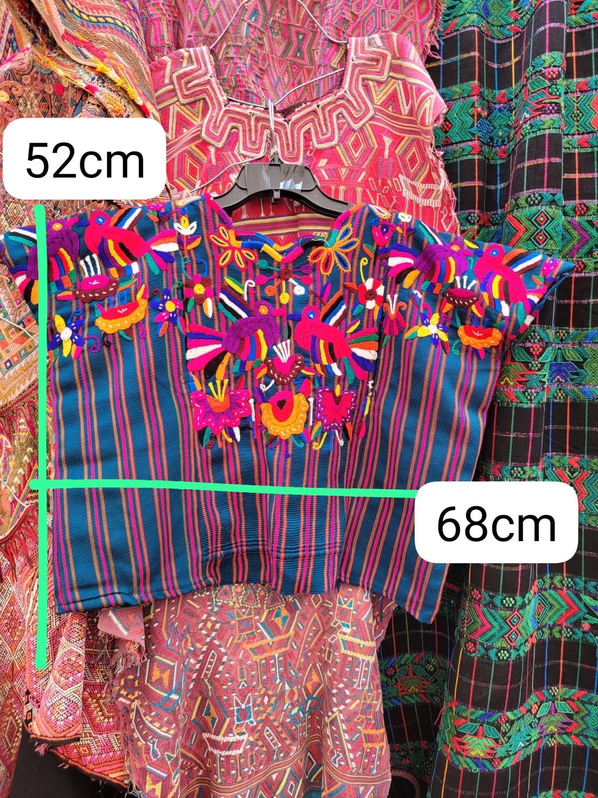 Playful parrot huipil (Reserved for Sarah)