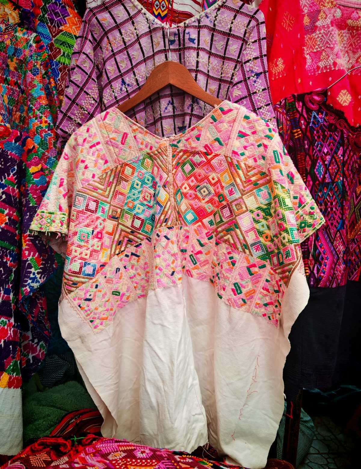 Pink Nahuala huipil #6-33