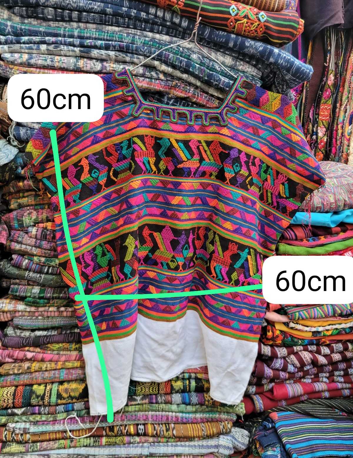 Disco colourful Nebaj huipil #2-116