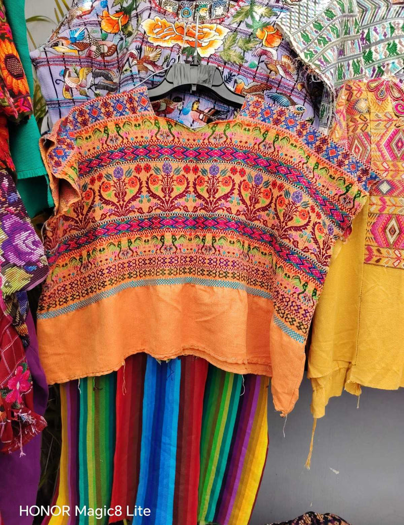 Orange Comalapa huipil #4-40
