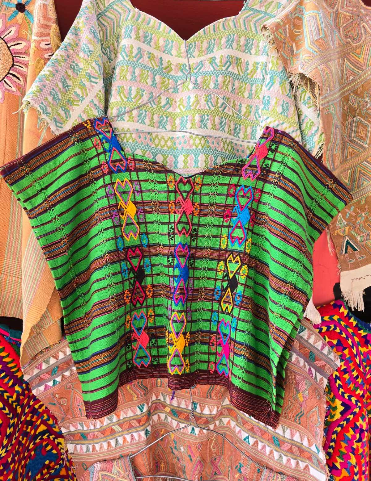 (Reserved for Sarah) Green and brown San Pedro Huipil #6-226