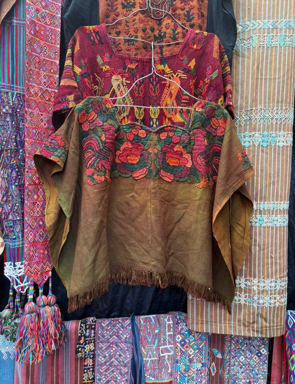Olive green Santiago huipil #1-58