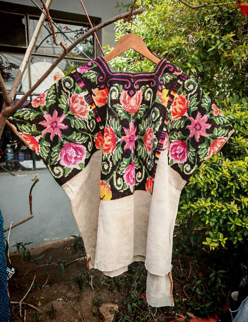 Floral Chichicastenango huipil #2-81