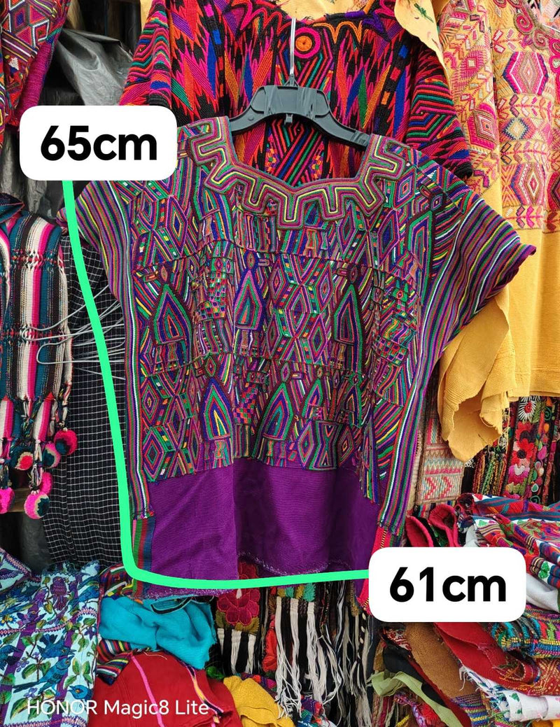 Royal purple Nebaj huipil #4-170