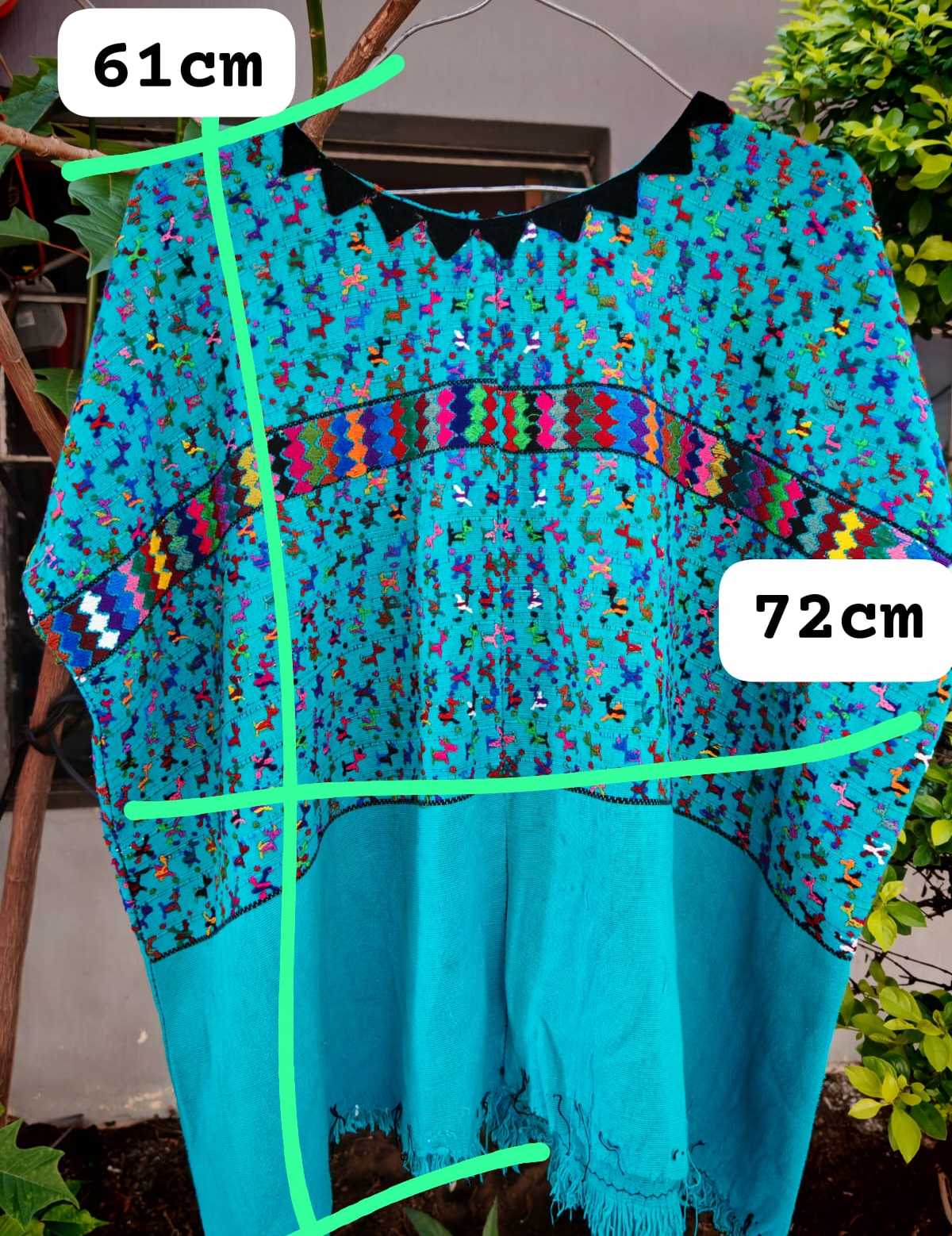 Bright Blue San Lucas Huipil #6-259