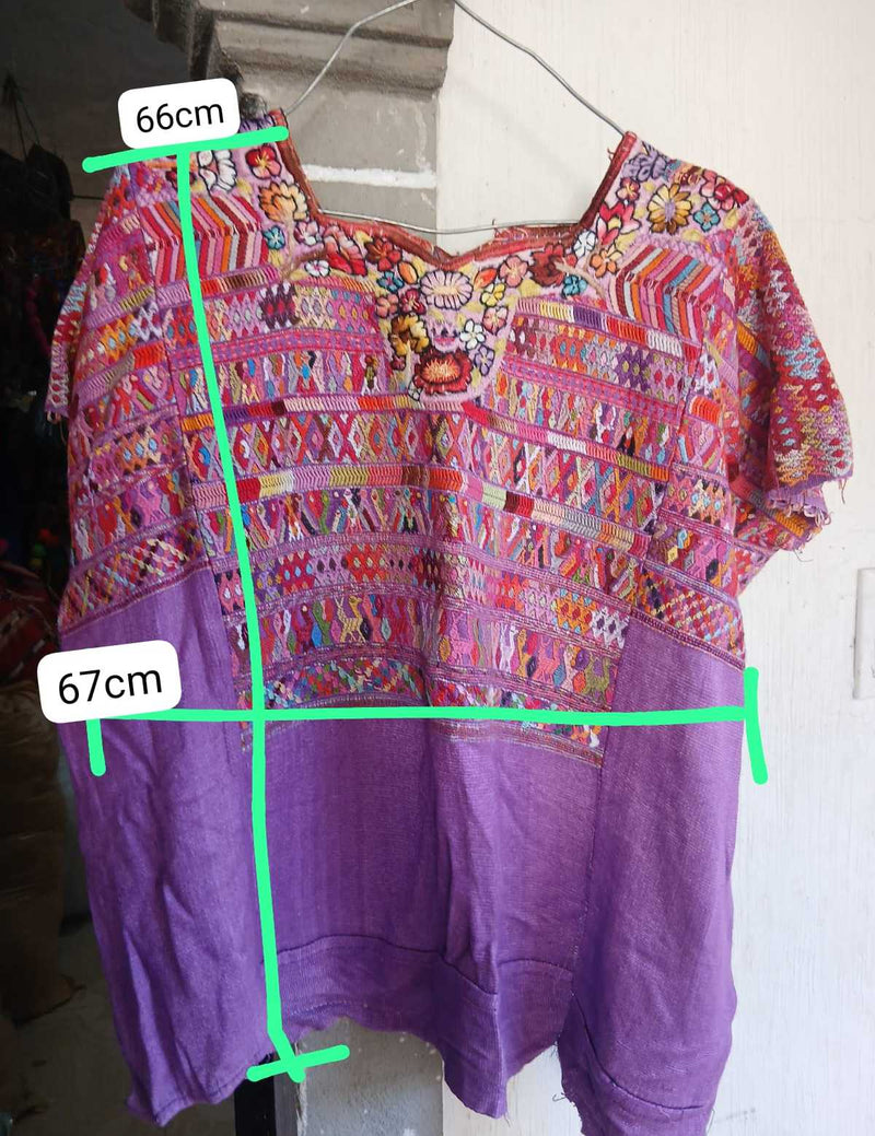 Huipil morado de San Juan Cotzal #2-31