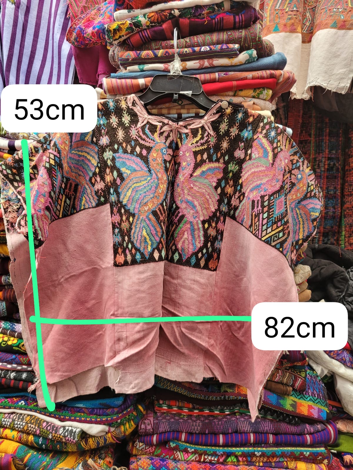 Pink party birds Chichi huipil for Sarah