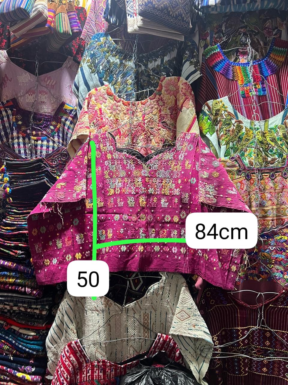 (Copy) (reserved for April) Fuchsia Coban huipil