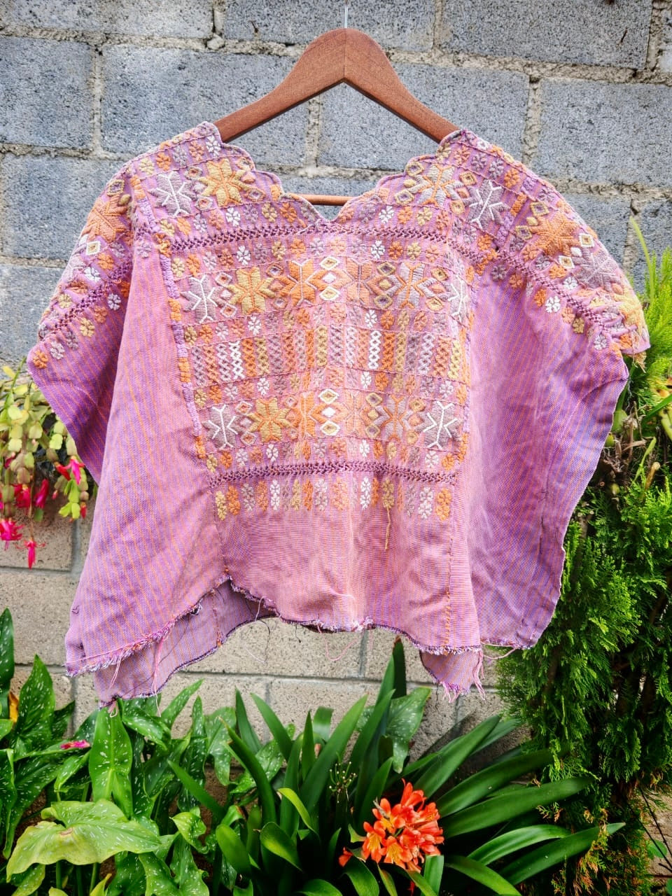 Pink Colotenango huipil