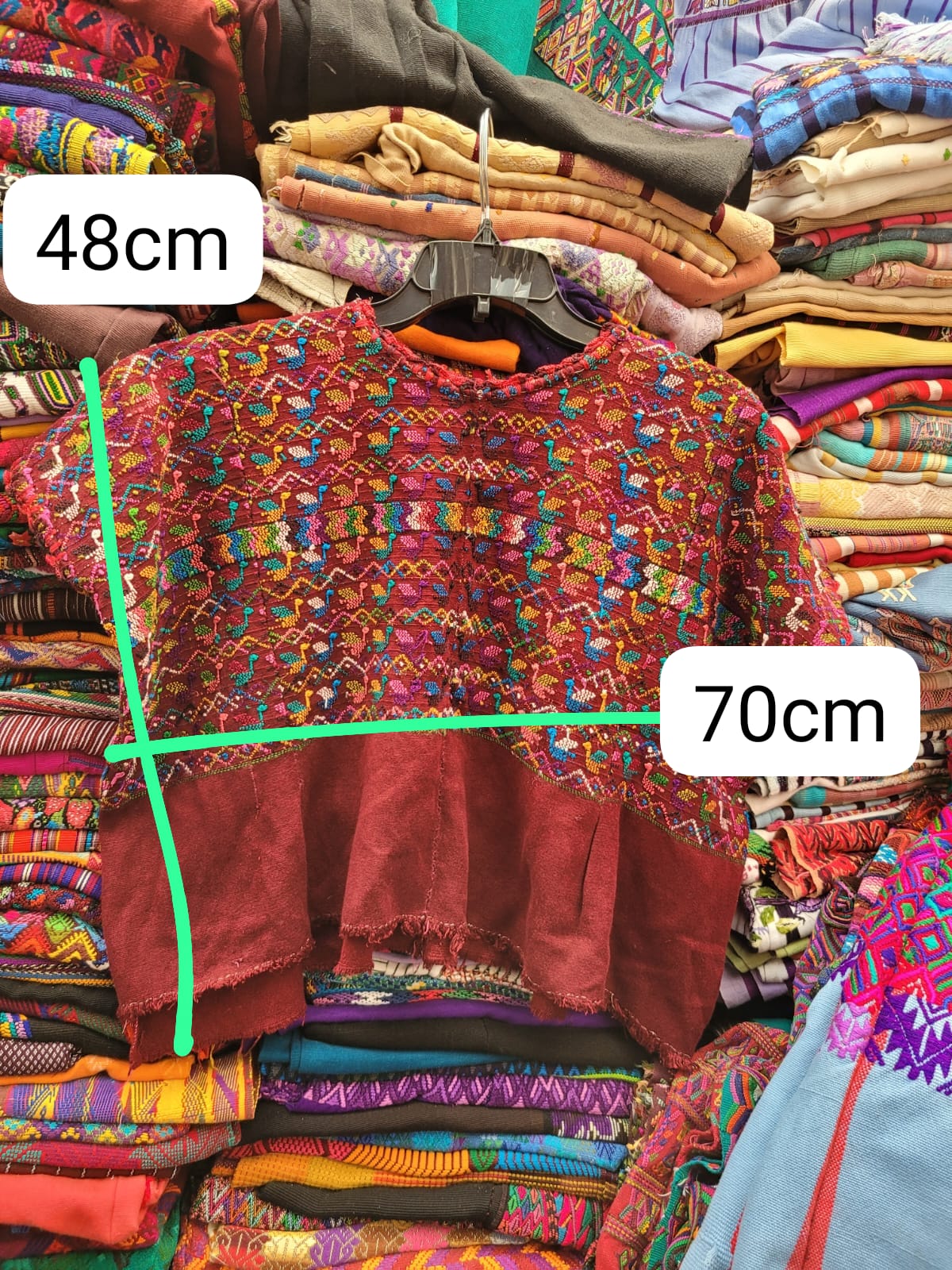 Terracotta San Lucas huipil for Tara