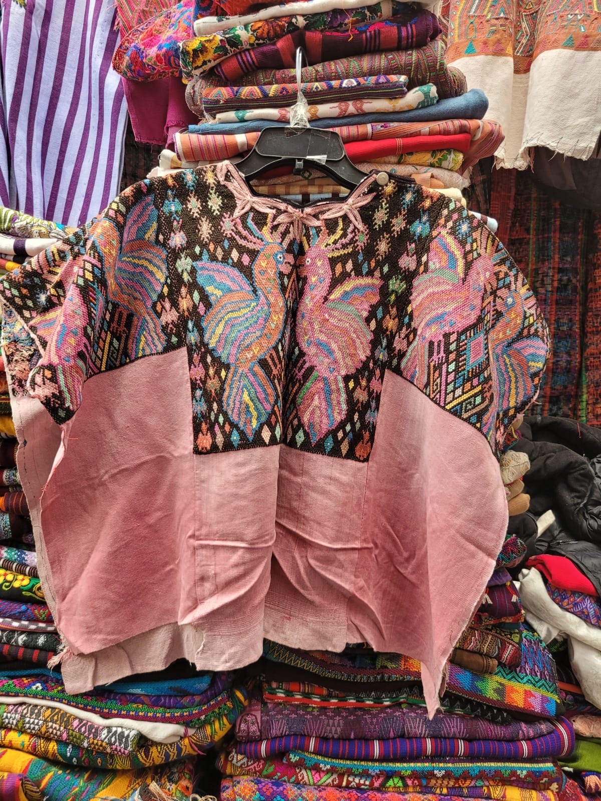 Pink party birds Chichi huipil for Sarah