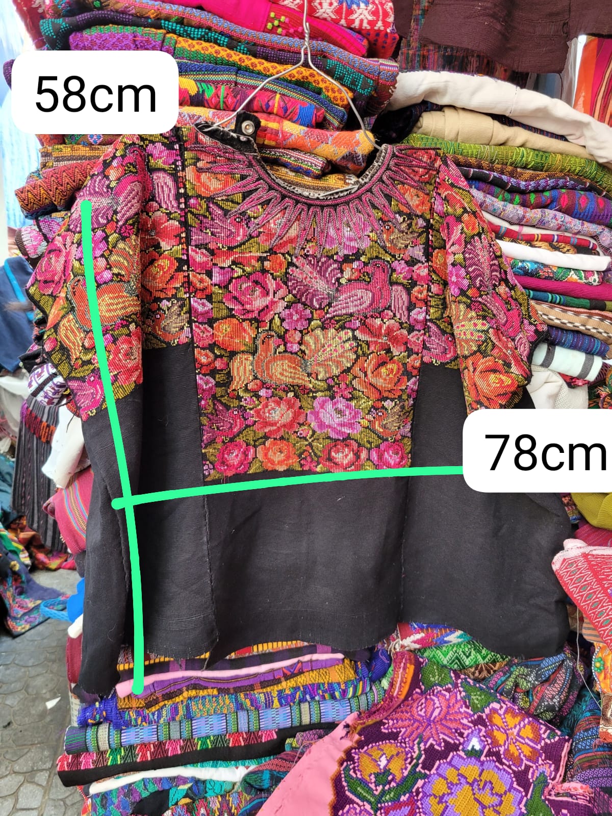 Floral bird Chichi huipil for Anne