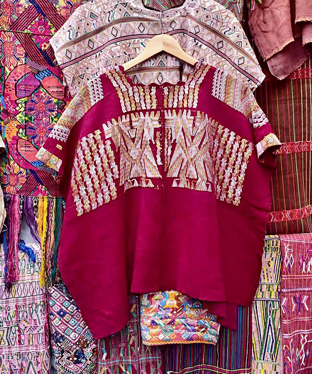 Vintage Guatemalan huipil textile