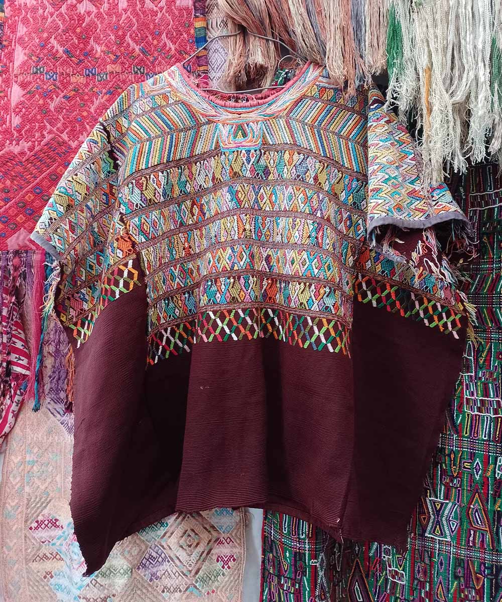 Vintage Guatemalan huipil textile