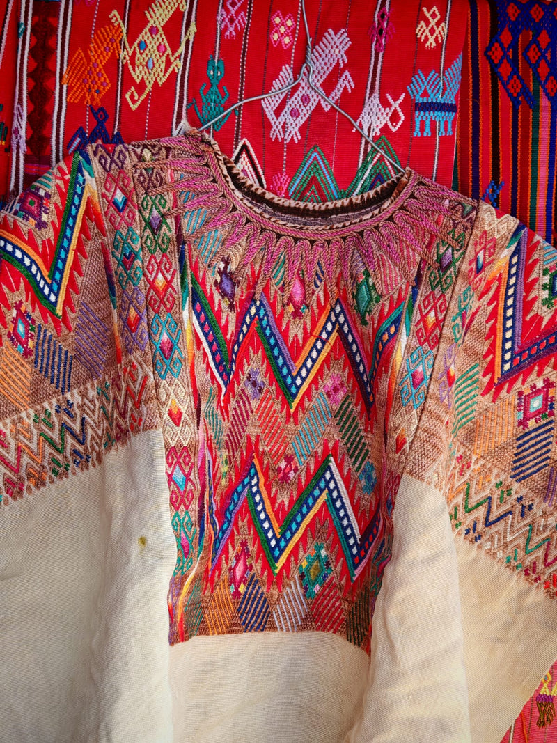 Geometric Chichicastenango huipil (reserved for Carmen)
