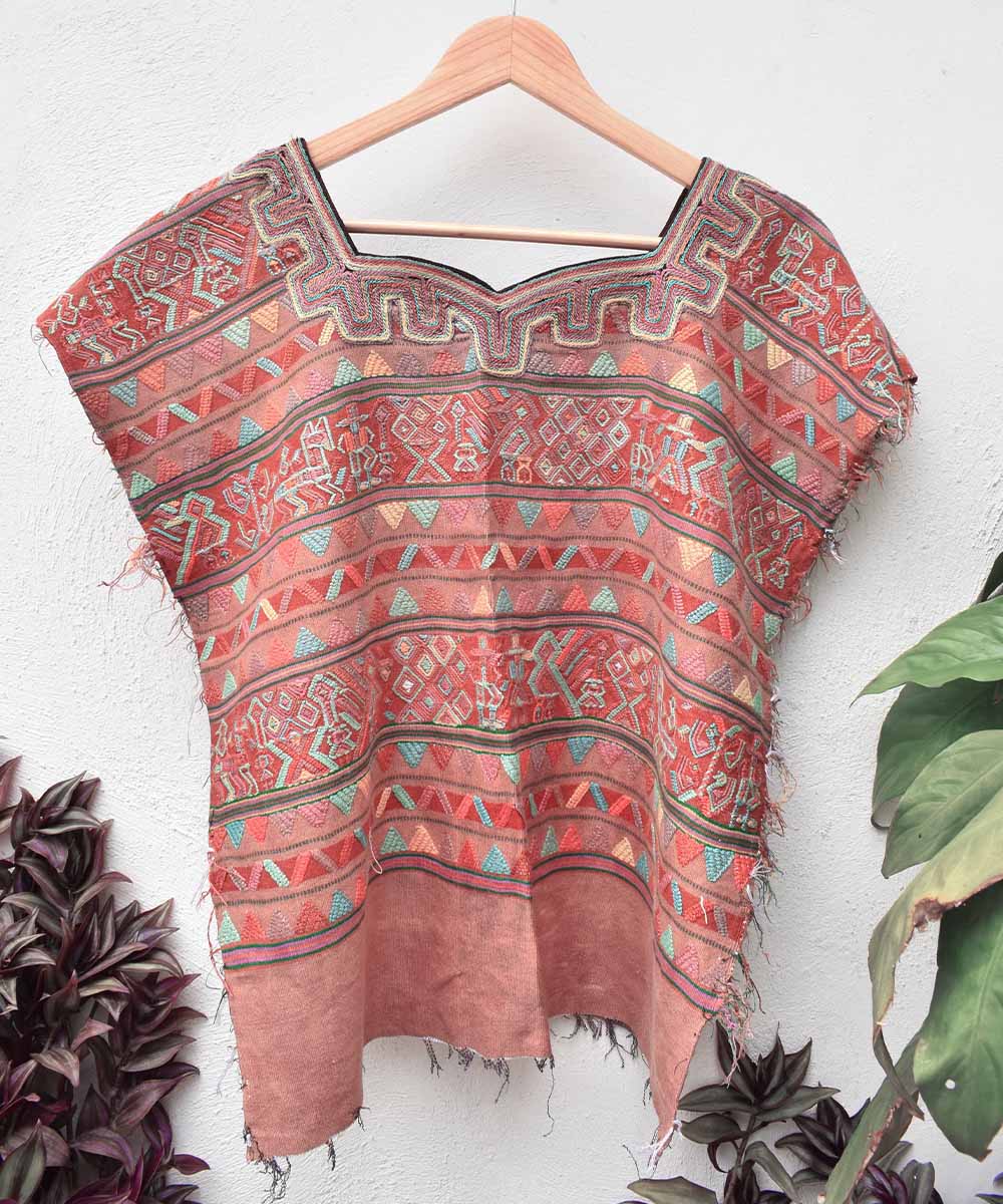 Vintage Guatemalan huipil textile