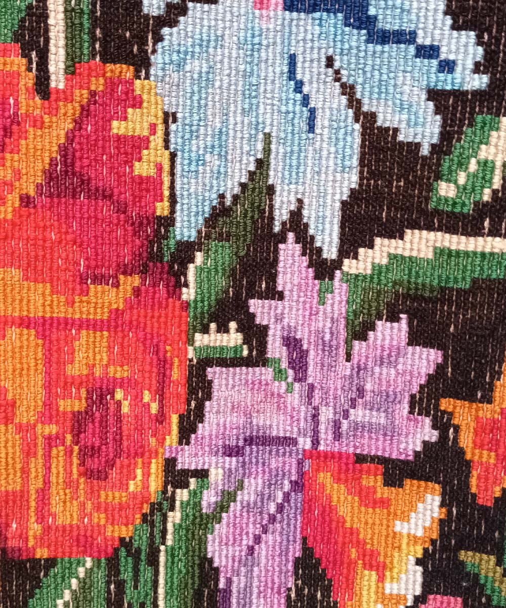 Vintage Guatemalan huipil with handwoven Mayan embroidery