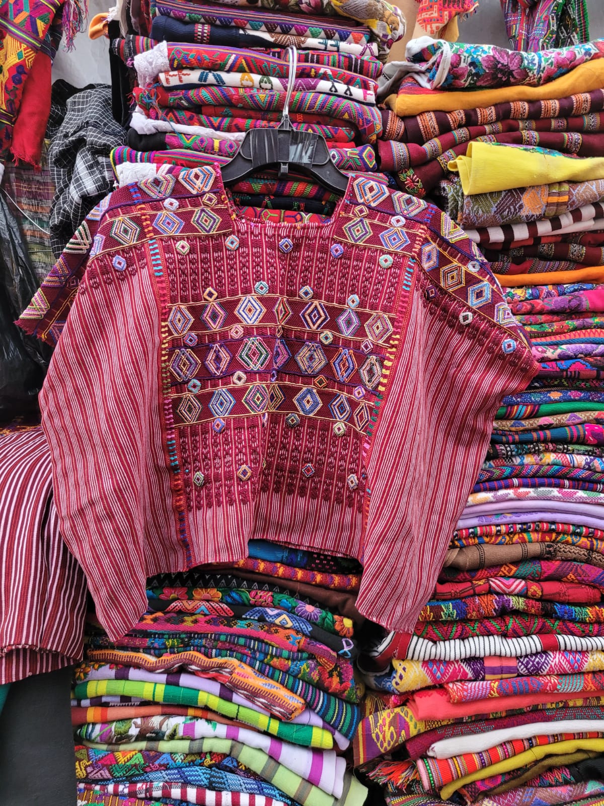 Burgundy Colotenango huipil (Reserved for Jackie)