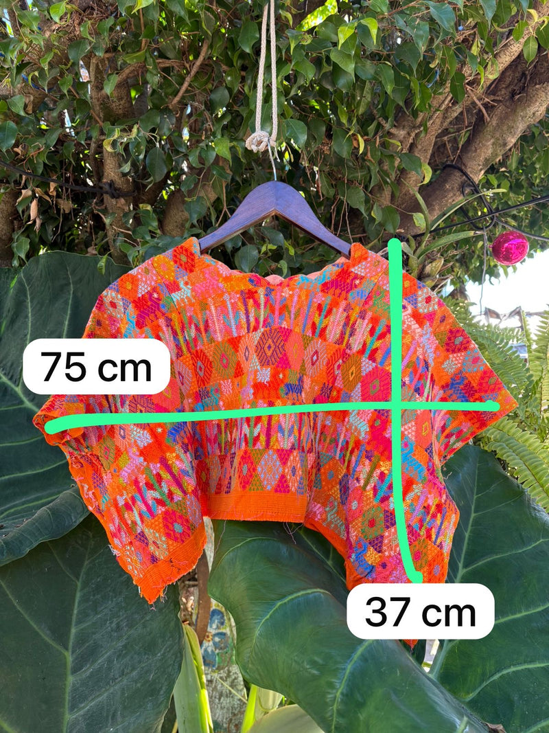 Orange huipil for Tina