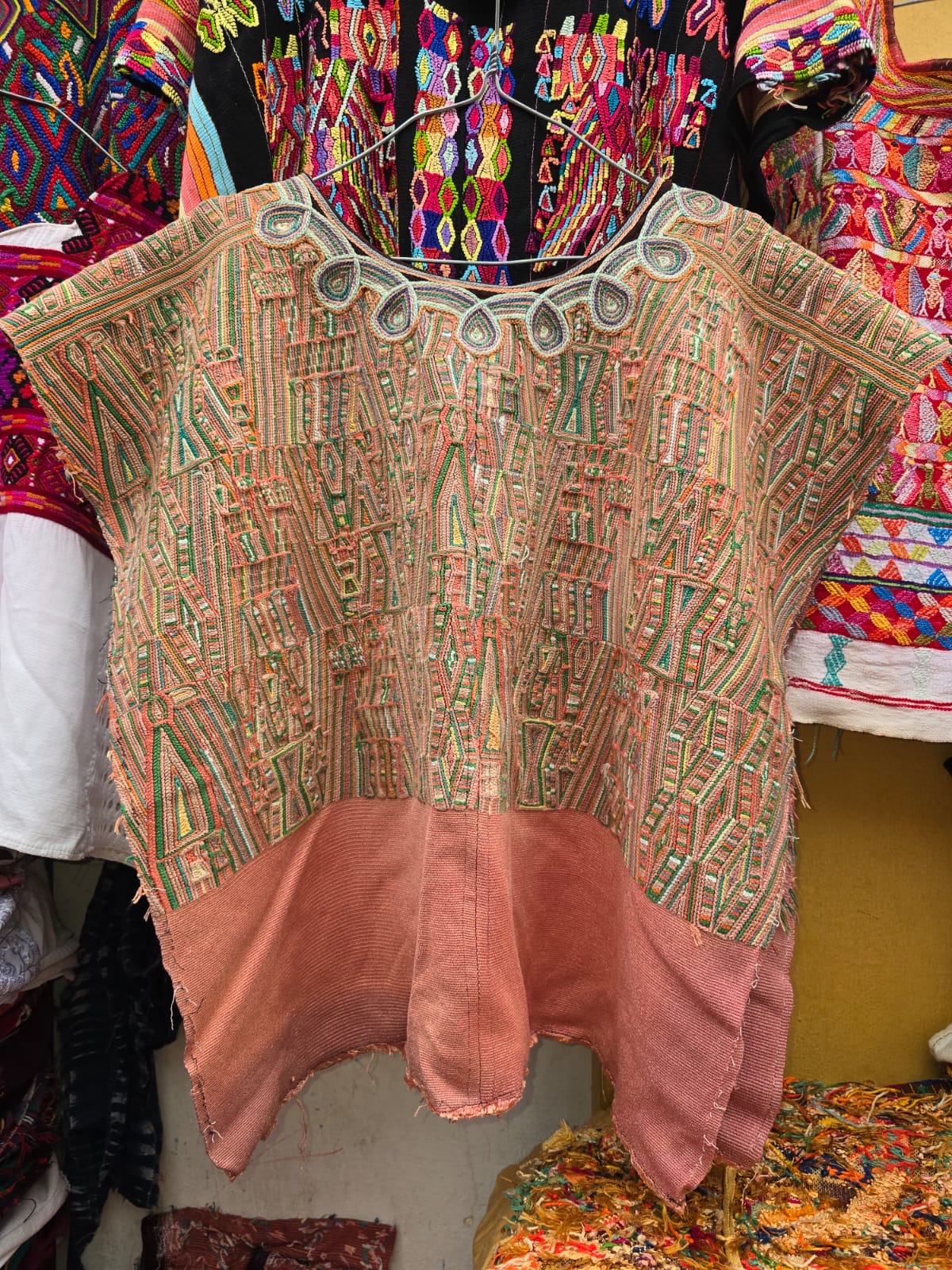 (Reserved for Yesenia) Coral Nebaj huipil