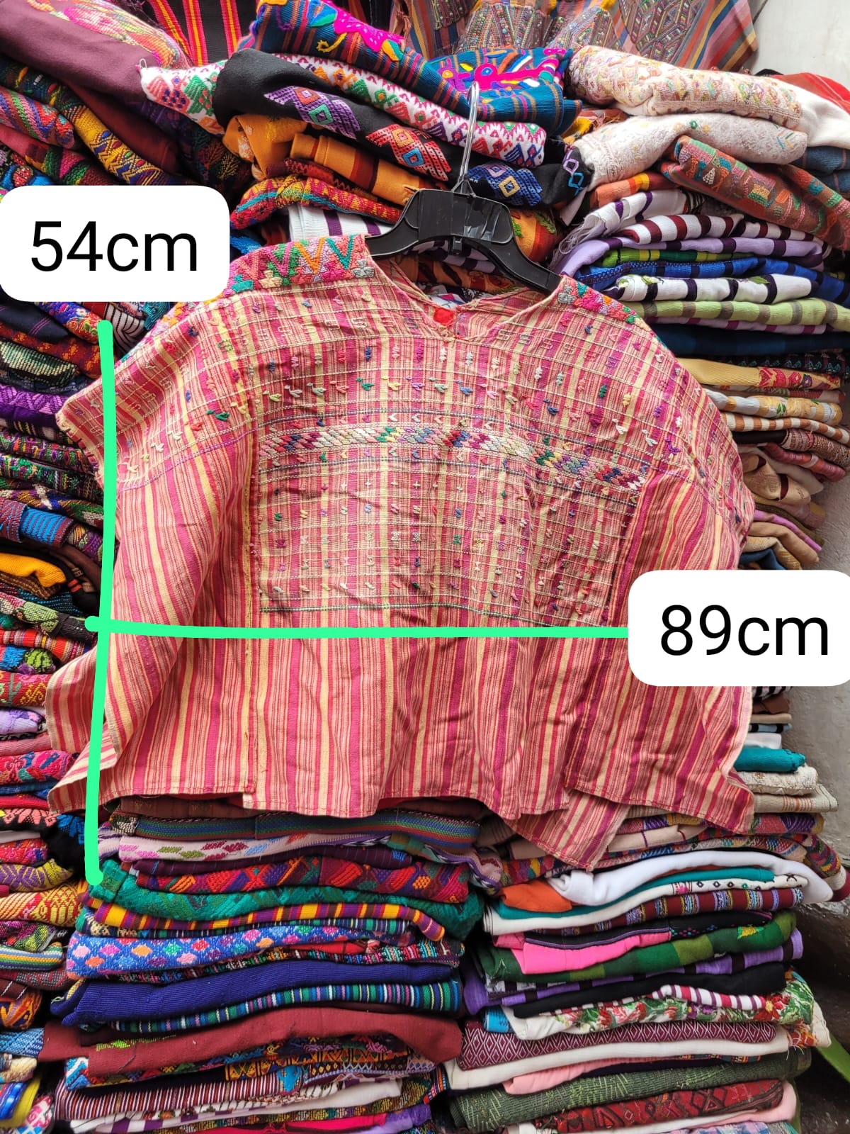 Pink San Lucas huipil for Anne