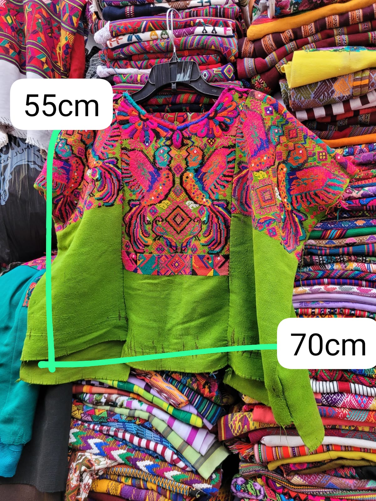 Green hummingbird Chichi huipil (reserved for Sara)