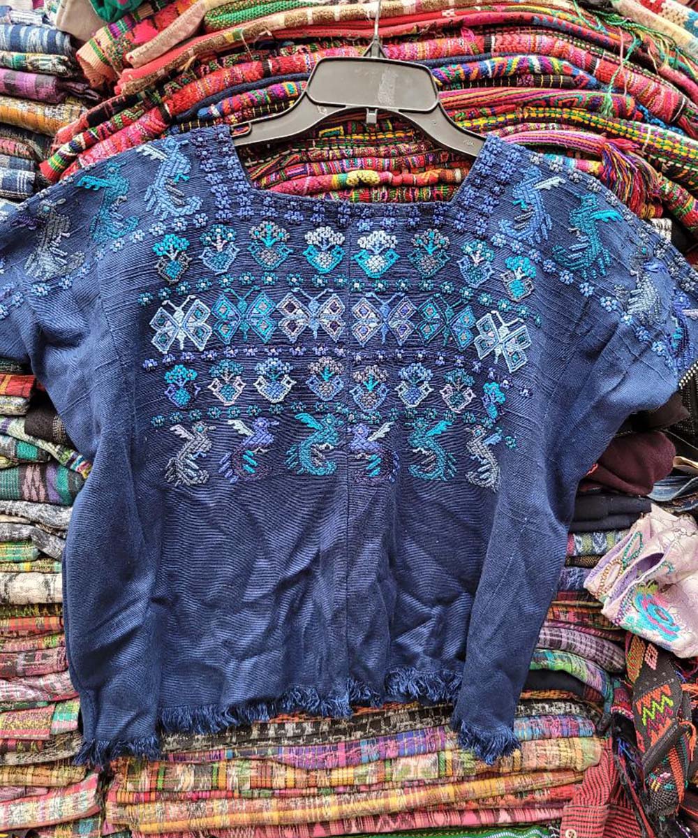 Blue Grey San Lucas Toliman Huipil