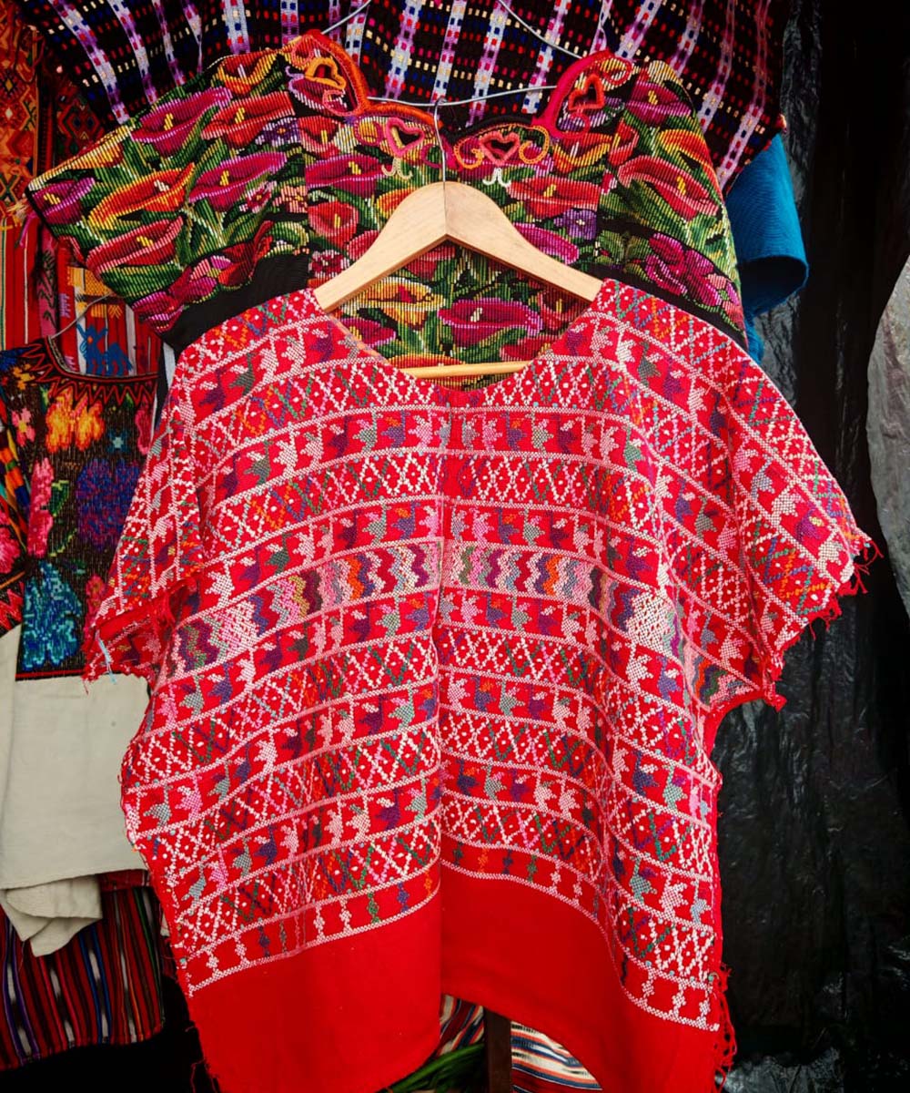 Red San Lucas huipil