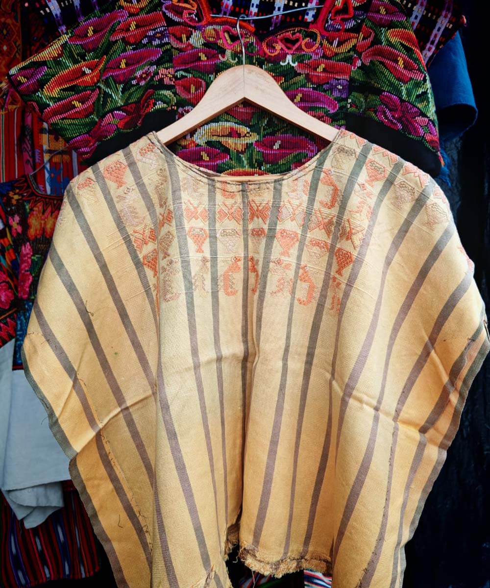 Primrose and grey San Lucas Toliman huipil