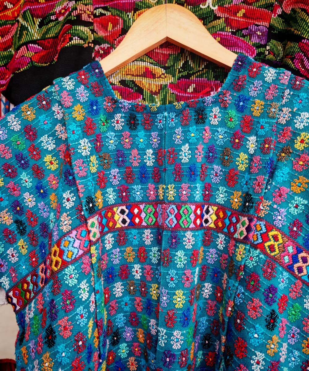 Turquoise San Lucas huipil