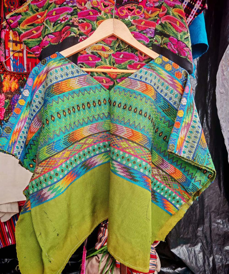 Lime green Comalapa huipil
