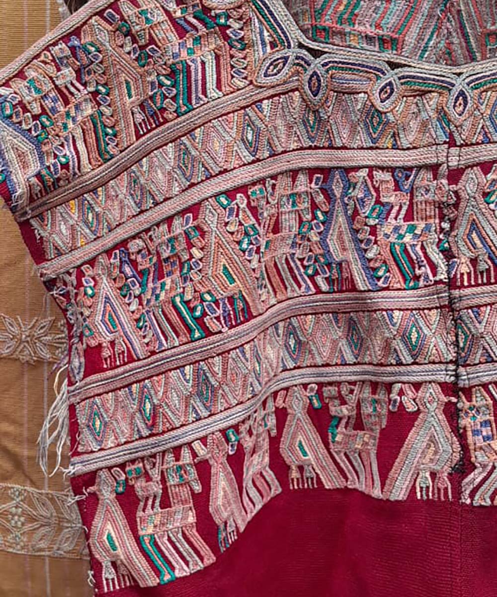 Cherry red Nebaj huipil